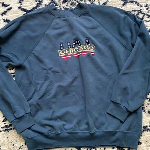 USA Chicago green crewneck